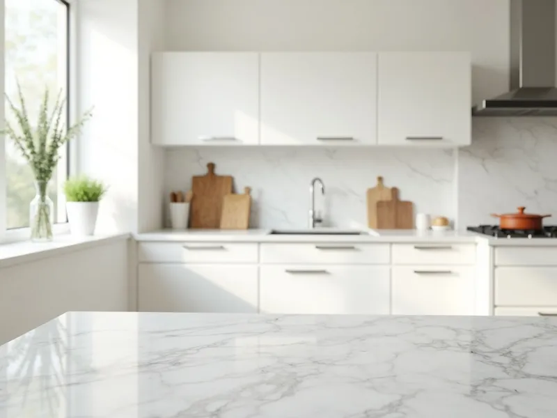 Clean modern kitchen interior, tidy and fresh